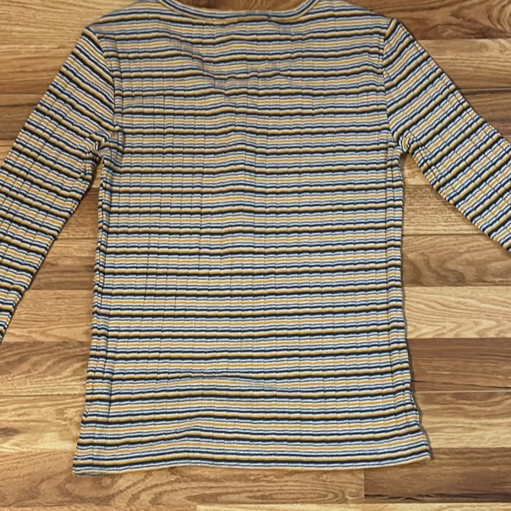 Tommy Hilfiger Multicolor Striped Henley Top - Picture 5 of 5